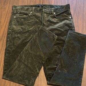 Banana Republic Olive Corduroy Skinny Pants